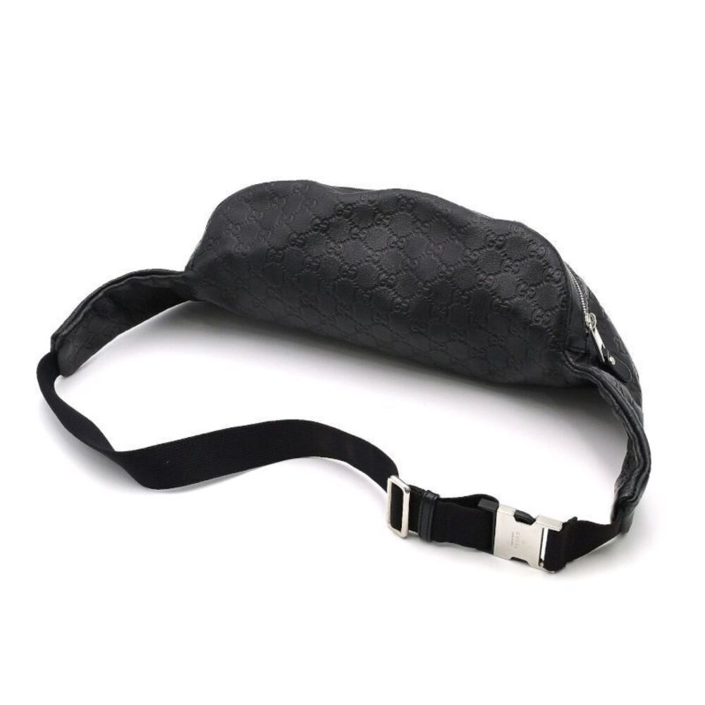 Gucci Crossbody ssima Leather Belt Bag Body Black Bag Waist